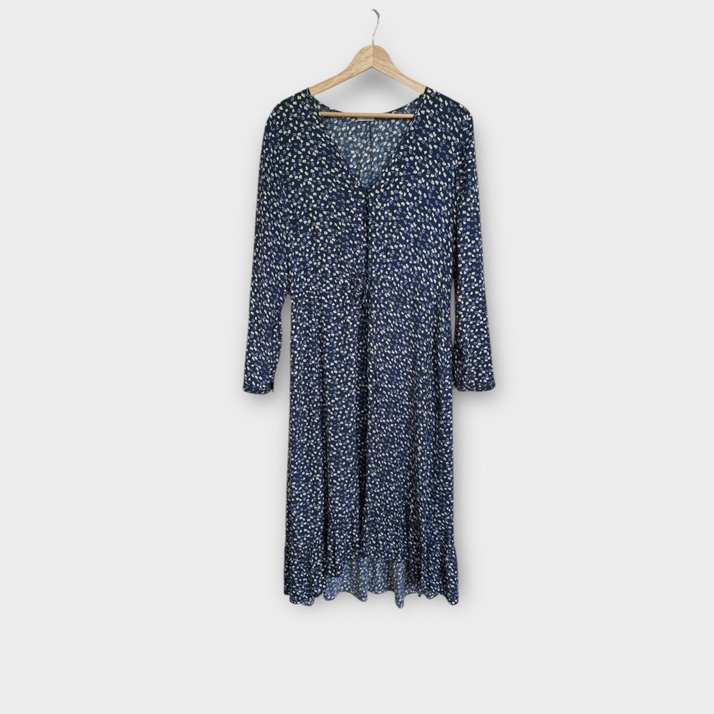 Rails Jade Maxi Dress in Navy Ditsy Floral, size L - Picture 2 of 8